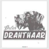 Deutsch Drahthaar Sticker (Blatt)