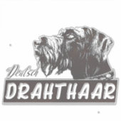 Deutsch Drahthaar Sticker (Vorderseite)