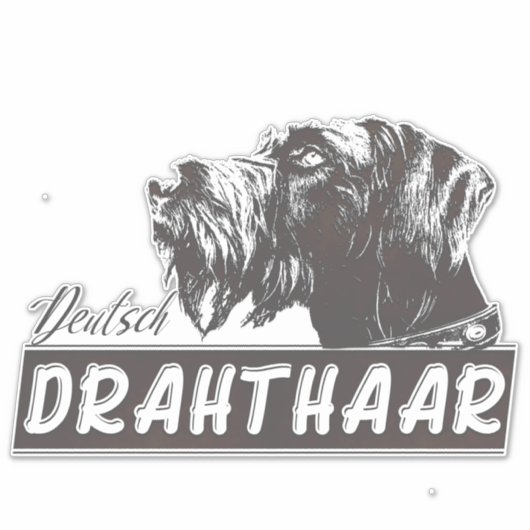 Deutsch Drahthaar Sticker (Vorderseite)