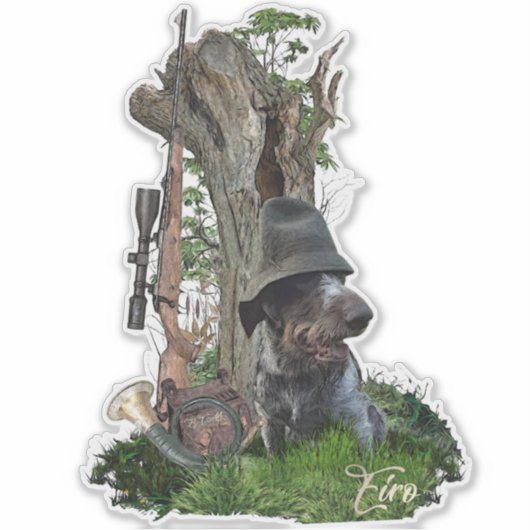 Deutsch Drahthaar Sticker (Vorderseite)