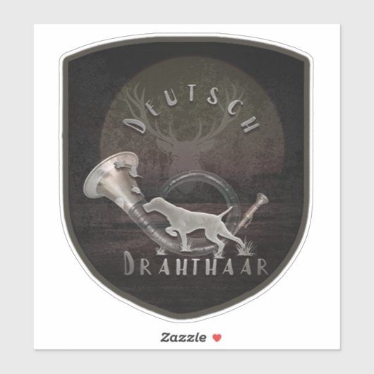 Deutsch Drahthaar Sticker (Blatt)