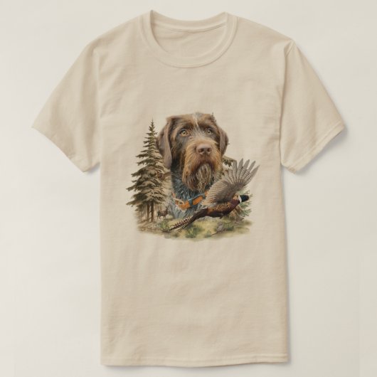 Deutsch Drahthaar T-Shirt (Design vorne)