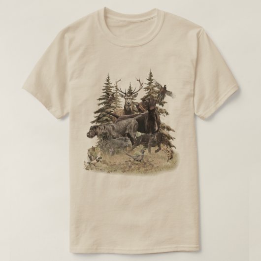 Deutsch Drahthaar T-Shirt (Design vorne)