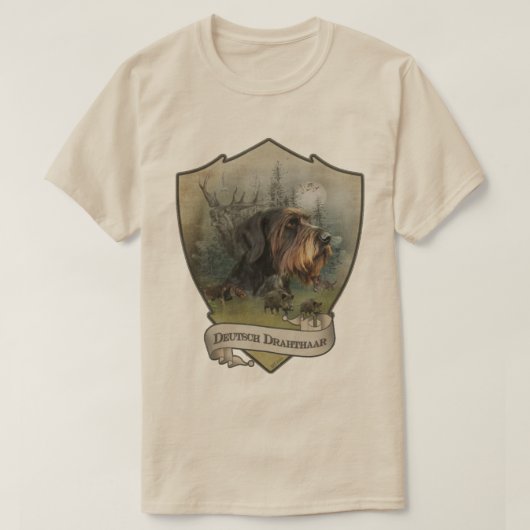 Deutsch Drahthaar T-Shirt (Design vorne)