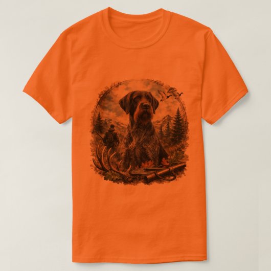 Deutsch Drahthaar T-Shirt (Design vorne)