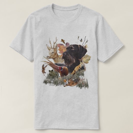 Deutsch Drahthaar T-Shirt (Design vorne)