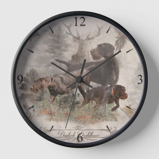 Deutsch-Drahthaar Uhr (Vorderseite)
