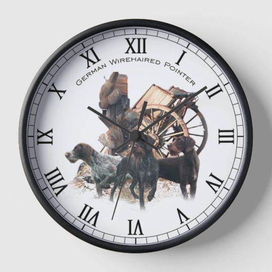 Deutsch-Drahthaar Uhr (Vorderseite)
