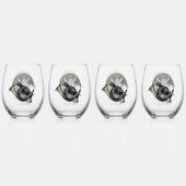 Deutsch Drahthaar Weinglas Ohne Stiel (Hinten)