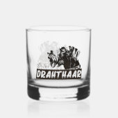 Deutsch Drahthaar Whiskyglas (Vorderseite)