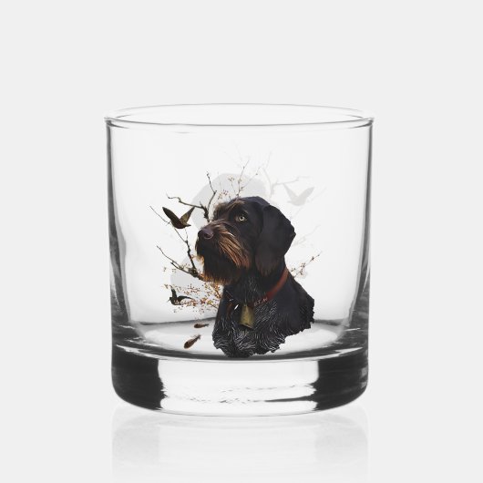 Deutsch Drahthaar Whiskyglas (Rückseite)