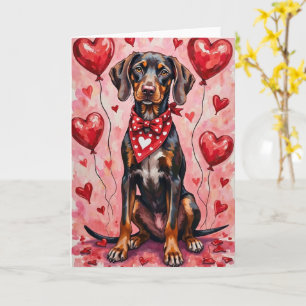 Deutsch Drahthaar zum Valentinstag Karte