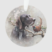 deutsch-drahthaariger Zeiger, GSP Ornament (Vorderseite)
