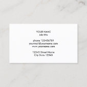 Deutsch-englischer Übersetzer der Visitenkarte (Rückseite)