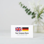 Deutsch-englischer Übersetzer der Visitenkarte (Stehend Vorderseite)