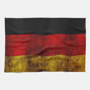 Deutsch Flagge - Vintage... Geschirrtuch