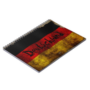 Deutsch Flagge - Vintage... Notizblock