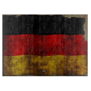 Deutsch Flagge - Vintage... Schneidebrett