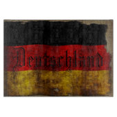 Deutsch Flagge - Vintage... Schneidebrett (Vorderseite)
