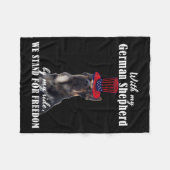 Deutsch Funny American German Dogs Quotes Germany  Fleecedecke (Vorderseite (Horizontal))