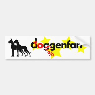Deutsch: Great Dane Fan Autoaufkleber