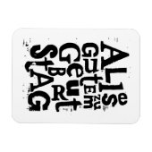 Deutsch "Happy Birthday" Lino Print Flexible Magne Magnet (Horizontal)