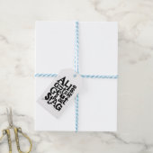 Deutsch "Happy Birthday" Lino Print Geschenkanhänger (Mit Garn)