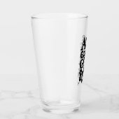 Deutsch "Happy Birthday" Lino Print Glass Cup Glas (Rechts)