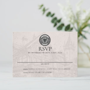 Deutsch Hochzeit Reisepass RSVP Karte