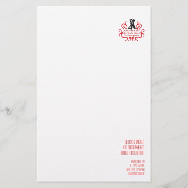 Deutsch: Hund (Vorderseite)