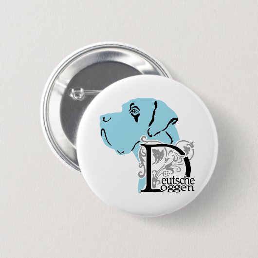 Deutsch: Hund Button (Vorne & Hinten)