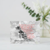 Deutsch: Hund Postkarte (Stehend Vorderseite)