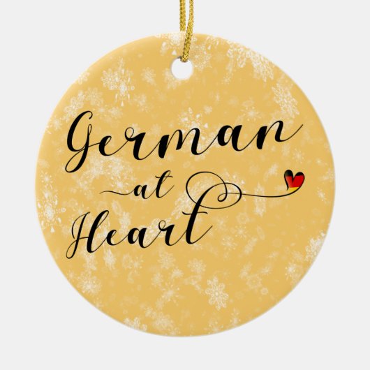 Deutsch im Herzen der Stadt Keramikornament (Vorne)