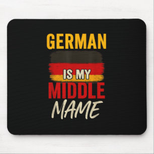 Deutsch ist mein Name Funny Germany Flag Herita Mousepad