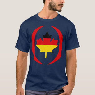Deutsch-kanadische multinationale Patriotismus-Fla T-Shirt