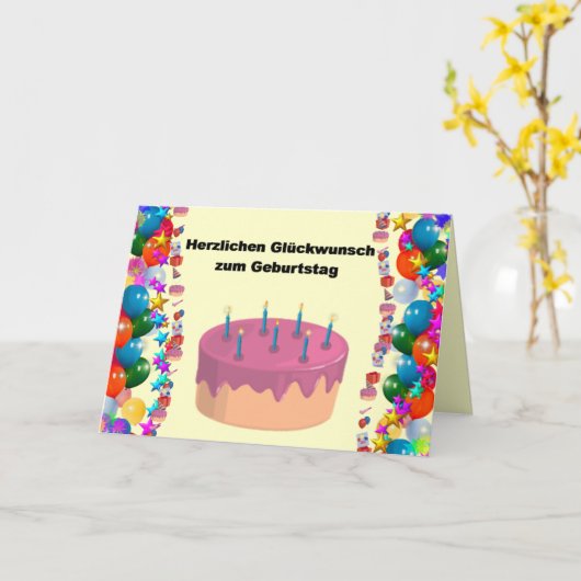 Deutsch Karte (Gelbe Blume)