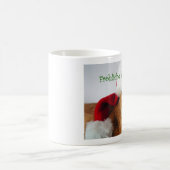 Deutsch Katze im Weihnachtsmannhut Becher Kaffeetasse (Mittel)