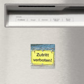 Deutsch "Kein Eintrag" Zeichen - Kühlschrank Magne Magnet (In Situ (Geschirrspüler))