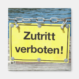 Deutsch "Kein Eintrag" Zeichen - Kühlschrank Magne Magnet