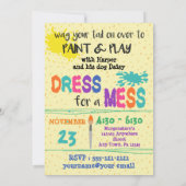 Deutsch Kurz Hair Pointer Art Einladung zum Geburt (Rückseite)