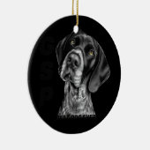 Deutsch Kurz Hair Pointer GSP Dog Mama Vater Beste Keramik Ornament (Rechts)