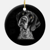 Deutsch Kurz Hair Pointer GSP Dog Mama Vater Beste Keramik Ornament (Hinten)