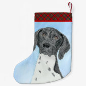 Deutsch Kurzfilme - Original Kunst Kleiner Weihnachtsstrumpf (Rückseite)