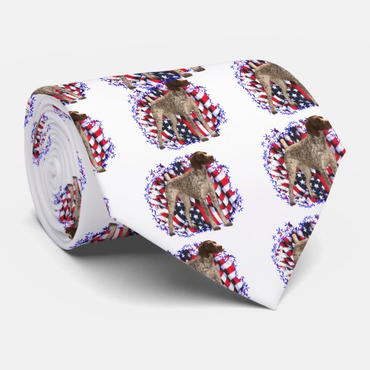 Deutsch Kurzfilmer Pointer Patriot Krawatte (Gerollt)