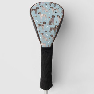 Deutsch Kurzgezogener Zeiger-Hundeknochen und Paw  Golf Headcover
