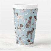 Deutsch Kurzgezogener Zeiger-Hundeknochen und Paw  Milchtasse (Vorderseite)