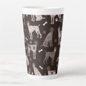 Deutsch Kurzgezogener Zeiger-Hundeknochen und Paw Milchtasse (Vorderseite)