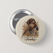Deutsch Kurzhaar  Button (Vorne & Hinten)