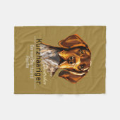 Deutsch Kurzhaar Fleece Blanket (Vorderseite (Horizontal))