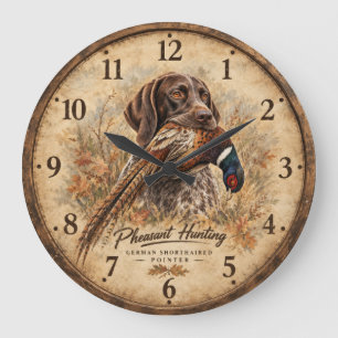 Deutsch Kurzhaar  Große Wanduhr